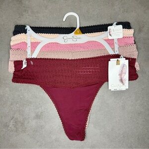 Jessica Simpson Smock Ultra Flirty Thong Set of 5‎